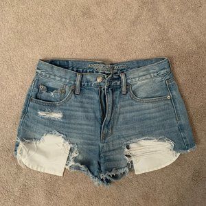 American Eagle high rise denim shorts size 6